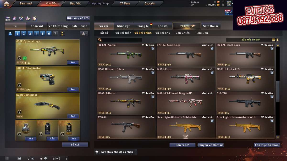 shop acc cf uy tin gia re